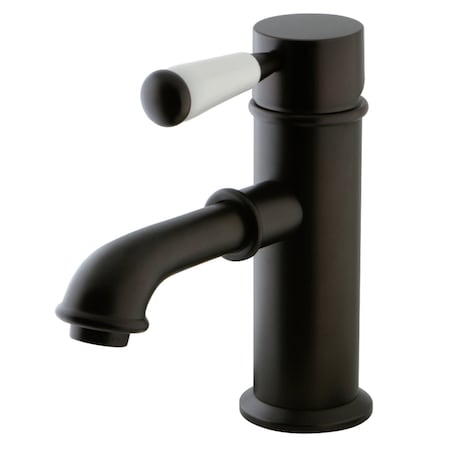 Kingston Brass KS7415DPL Paris Single Porcelain Lever Handle Bathroom Faucet, Bronze KS7415DPL